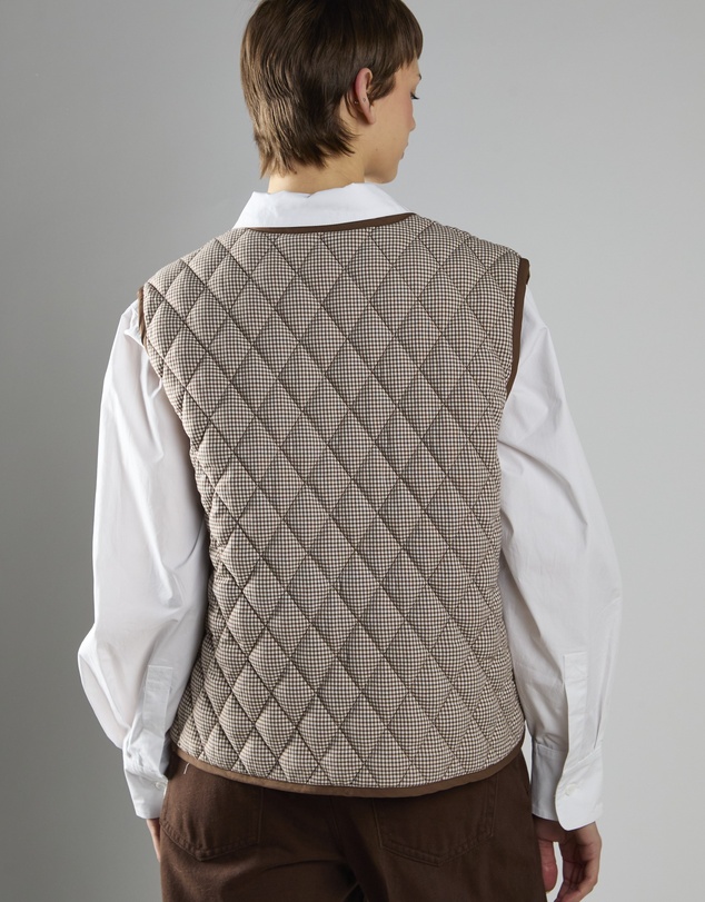 Glamorous - Quilted Front Tie Gilet