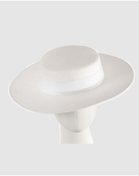 Max Alexander - White Boater Hat