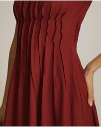 Atmos&Here - Anna Pintuck Maxi Dress