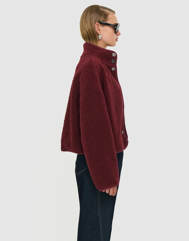 Staple the Label - Katya Crop Sherpa Jacket
