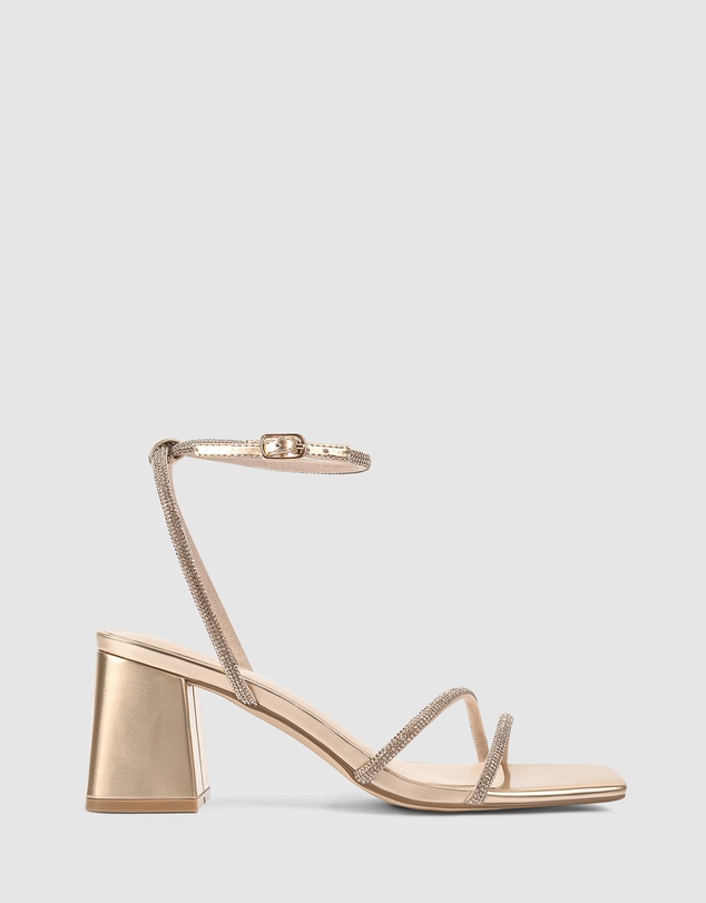 Verali - Strawberry Block Heel Sandals