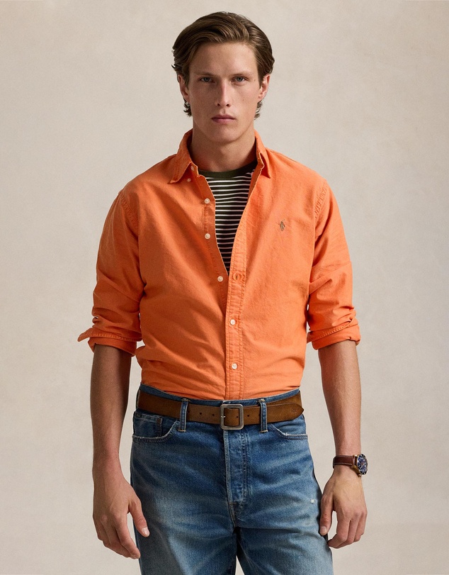Polo Ralph Lauren - Custom Fit Garment-Dyed Oxford Shirt - ICONIC EXCLUSIVE