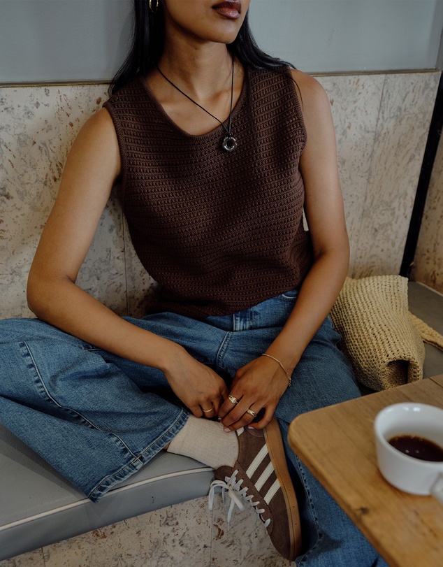 Ceres Life - Margot Mesh Knit Tank