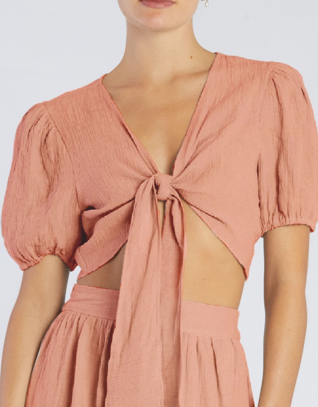 Amelius - Saloma Linen Crop Top