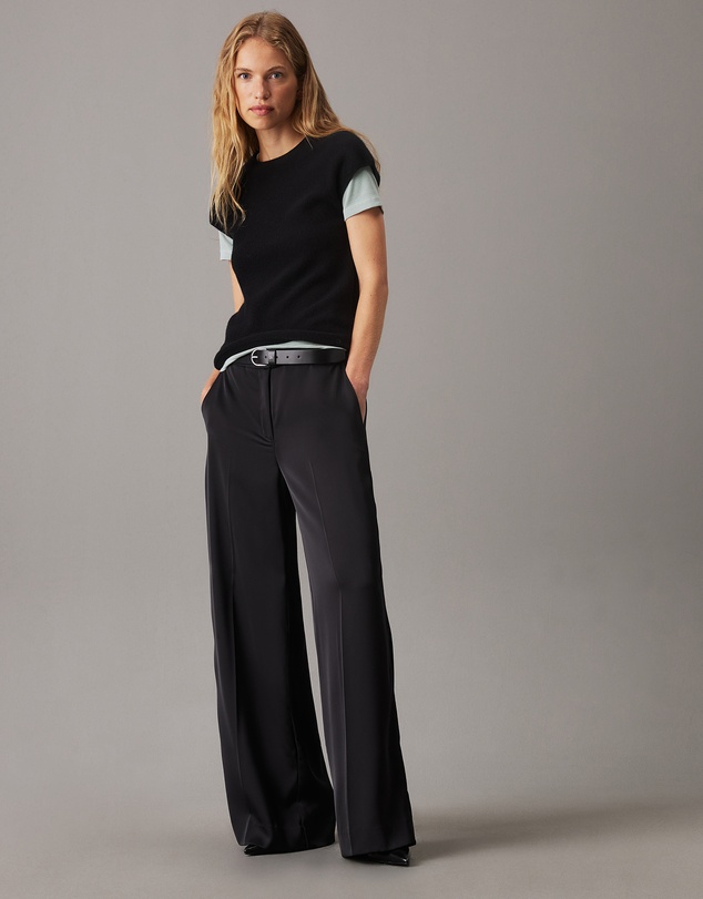 Calvin Klein - Straight Technical Satin Pants