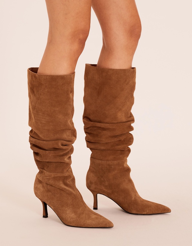 AERE - Leather Scrunch Boots