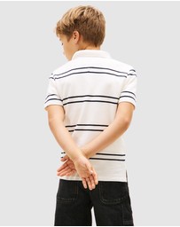 Tommy Hilfiger - Embossed Graphic Polo Shirt - Teens