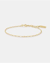 Ania Haie - Gold Textured Chain Bracelet