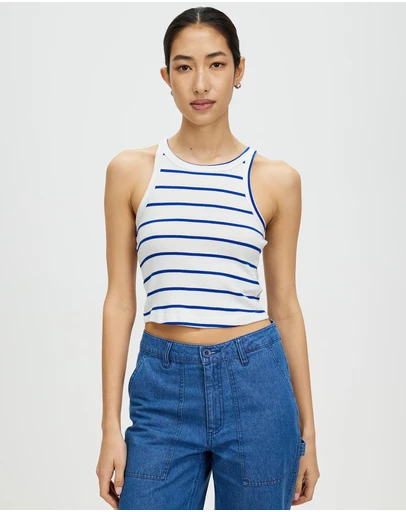Brixton - Organic Rib High Neck Tank