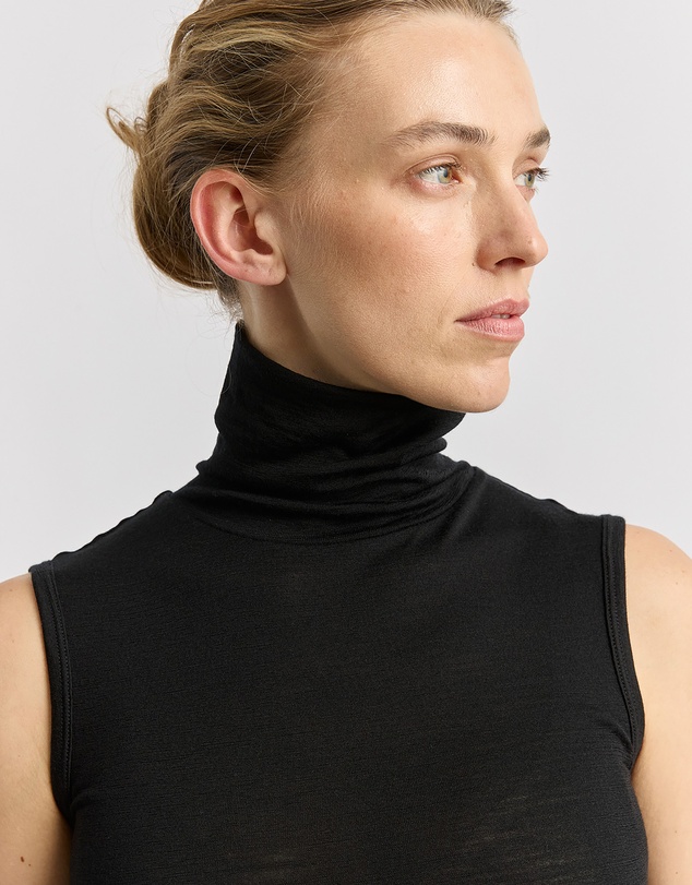 Toorallie - Sleeveless Roll Neck