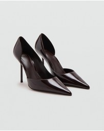 M.N.G - Asymmetrical Patent Leather Court Shoes