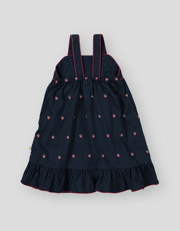 Goldie + Ace - Mini Strawberry Embroidered Dress - Babies-Kids