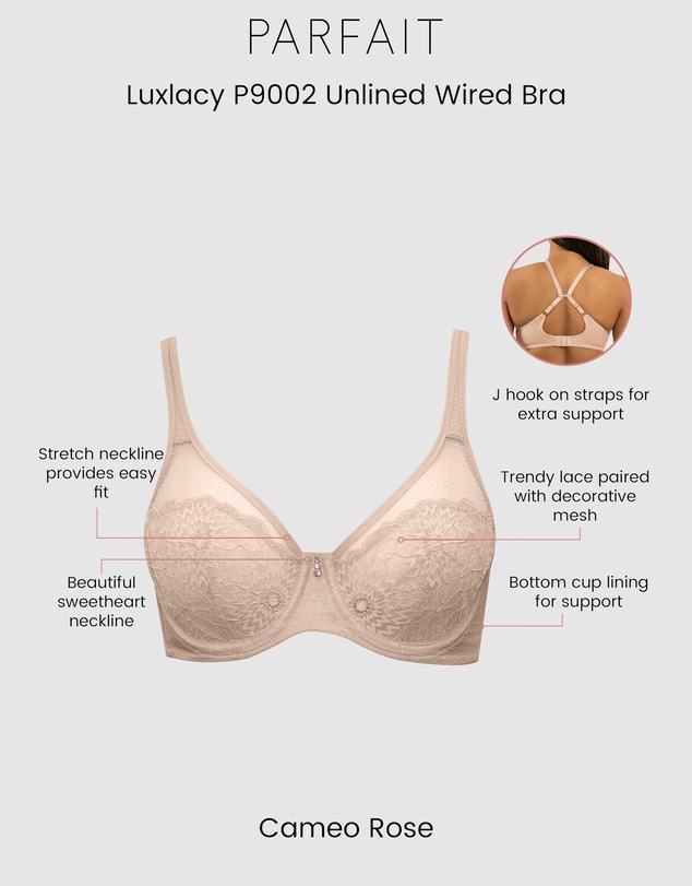 Parfait - Luxlacy Unlined Wired Full Coverage Bra
