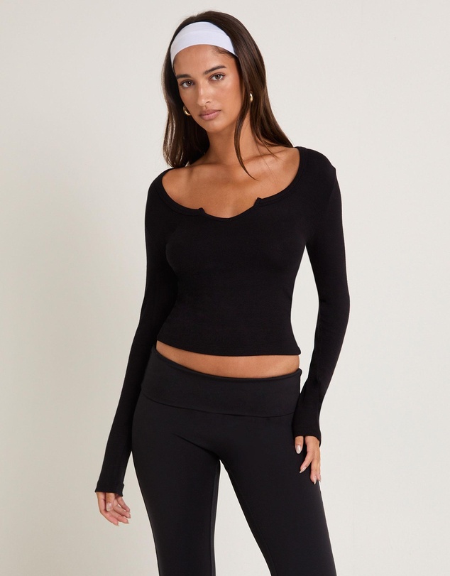 General Pants Co. Basics - Slinky Scoop Neck Long Sleeve