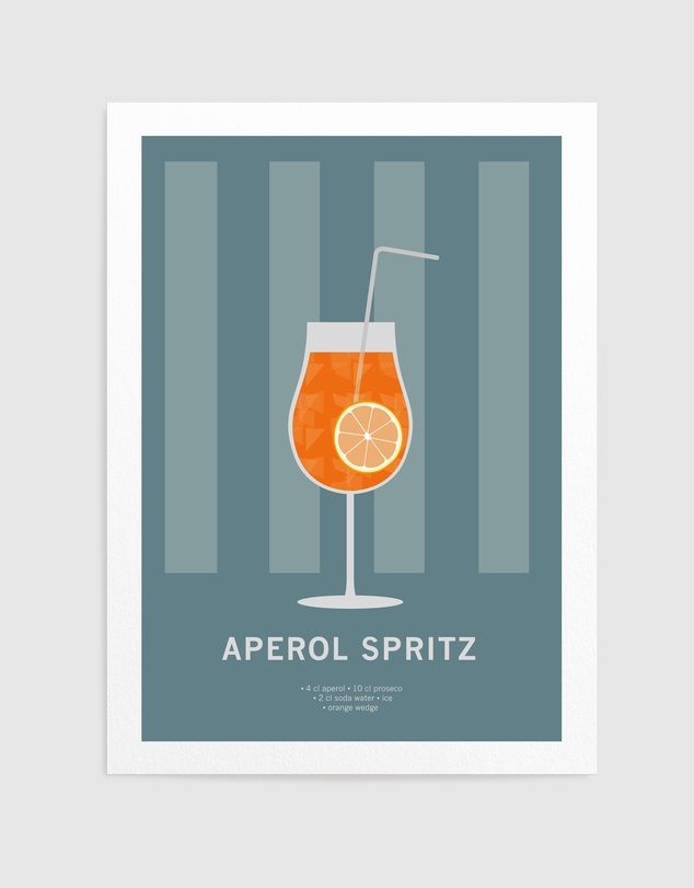 Olive et Oriel - Drink Aperol Spritz by Paperago Art Print
