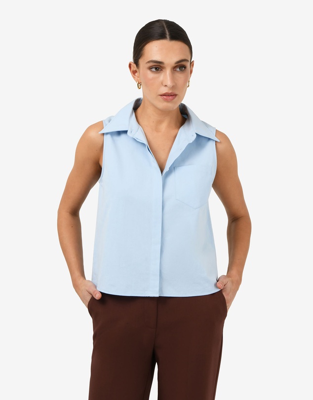 Forcast - Kia Cotton Sleeveless Shirt