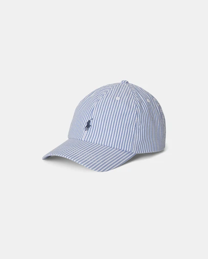 Polo Ralph Lauren - Striped Cotton Seersucker Ball Cap - Babies-Teens