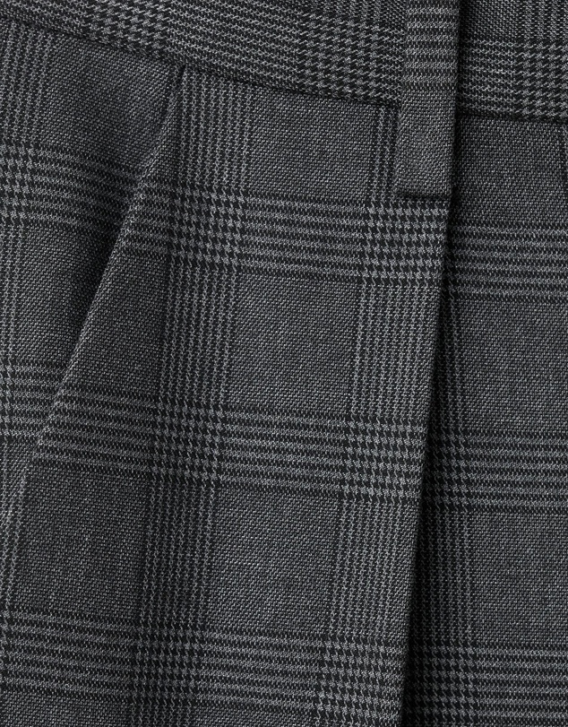 M.N.G - Pleated Check-Print Suit Trousers
