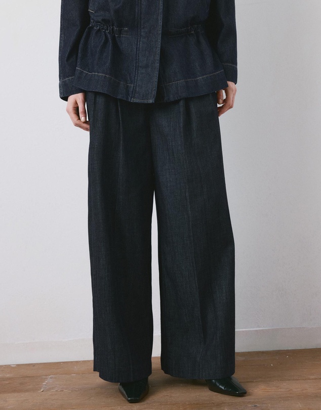 M.N.G - Wide Leg Denim Trousers With Belt Loops