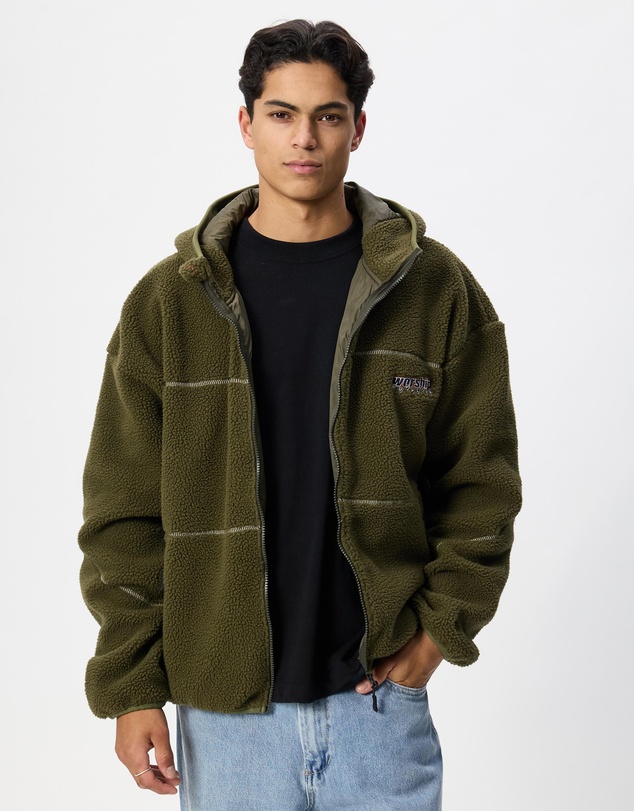 Worship - Line Stepper Hooded Sherpa Jacket
