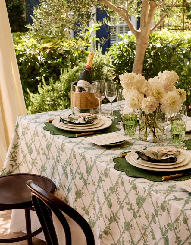 Tablescaped - MHI Petite Ivy Collection Tablecloth