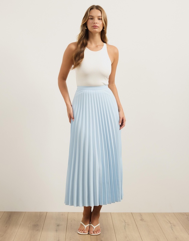 Atmos&Here - Evie Pleated Midi Skirt