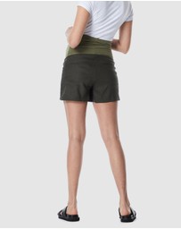 Soon Maternity - Nala Overbelly Linen Shorts