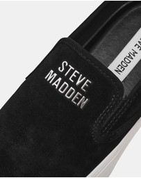 Steve Madden - Clifftop Black Suede Sneakers