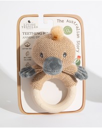 Living Textiles - Ring Rattle - Platypus