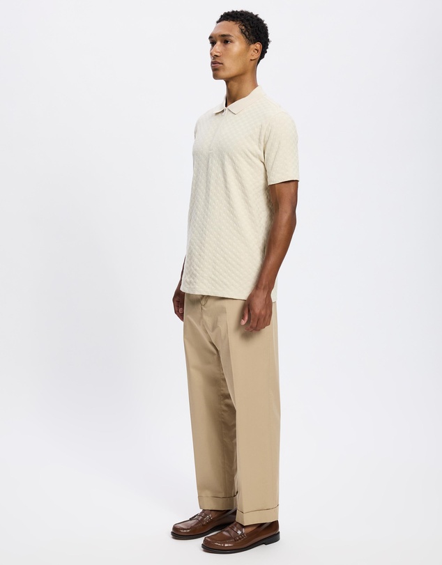 Paul Smith - Jacquard Cotton Zip Polo Shirt