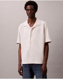 Calvin Klein Jeans - Waffle Knit Camp Shirt