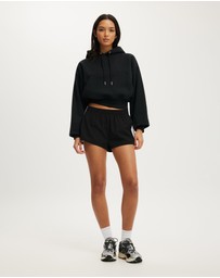 Cotton On Body Active - Plush Cropped Bubble Hoodie