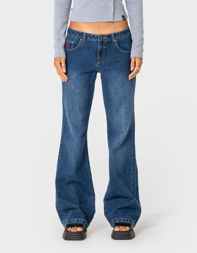 Rusty - Shorty Freida Flare Low Rise Jeans