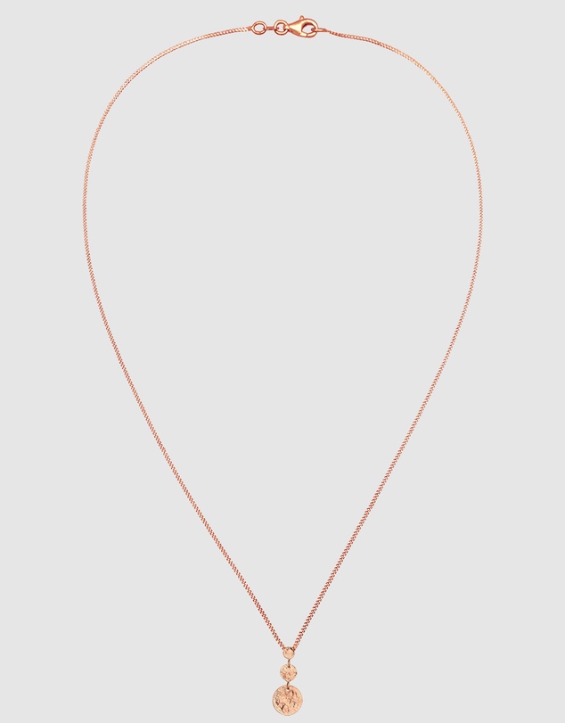 Elli Jewelry - Necklace Circle 925 Sterling Silver Rosegold