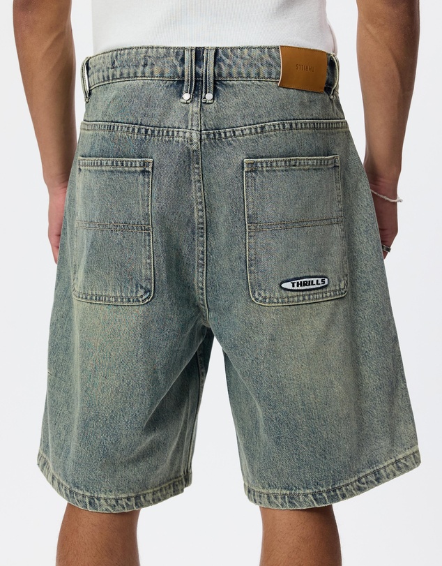 Thrills - Filtered Mid Slacker Relaxed Long Denim Short