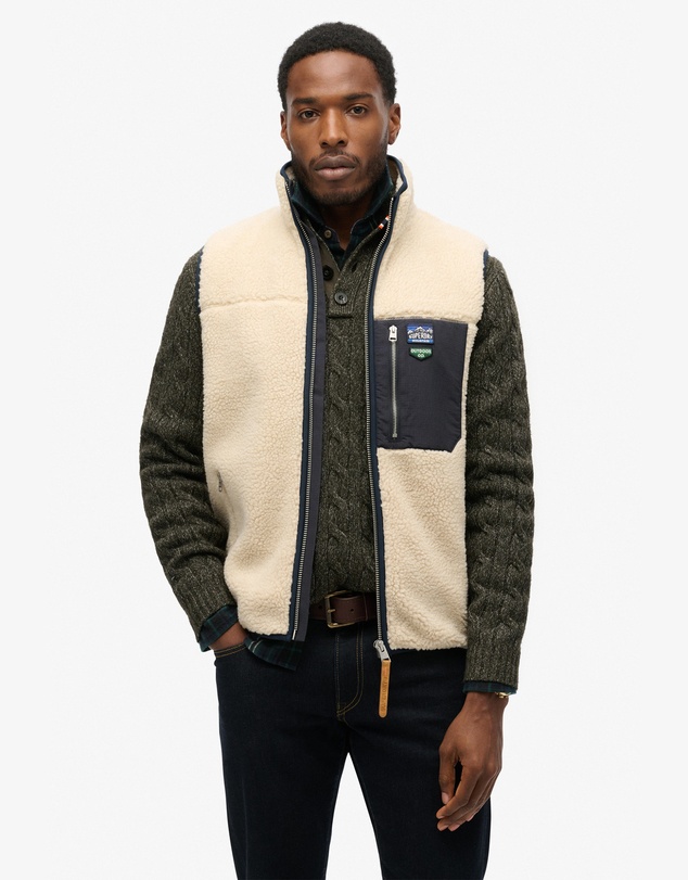 Superdry - Vintage Retro Fleece Gilet