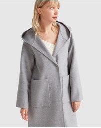 Belle & Bloom - Walk This Way Wool Blend Hooded Coat