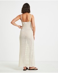 Subtitled - Calypso Crochet Midi Dress