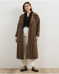 Atmos&Here Curvy - Cora Lightweight Trench Coat