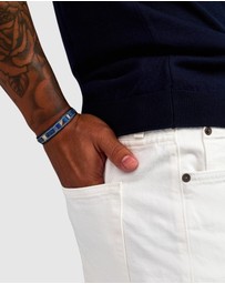 Nialaya Jewellery - Blue Lapis Stud Bracelet