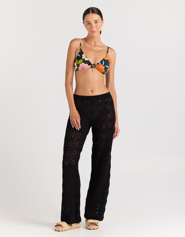 Poolside Paradiso - Messina Knit Pant - Black