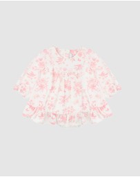 Bebe by Minihaha - Fern Birds Organic Overlay Dress - Babies