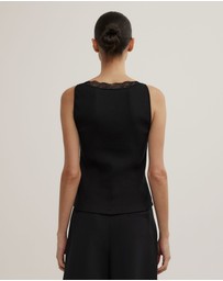 Witchery - Lace Rib Tank Top