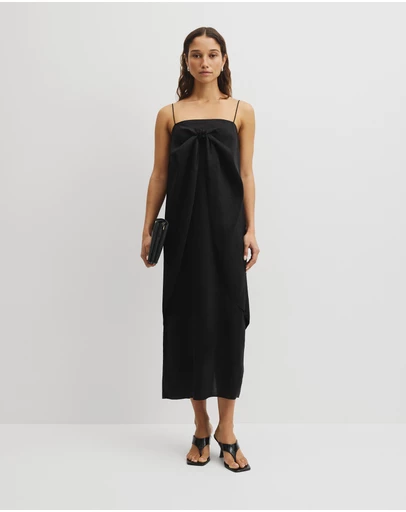 Country Road - Tie Detail Midi Dress
