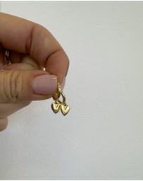 Pastiche - Gold Amara Huggies Gold Plated 925 Sterling silver Earrings
