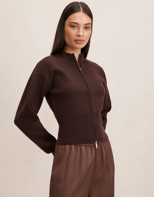 Forever New - Hanna Zip Knitted Jacket