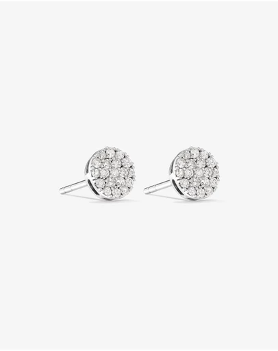 Michael Hill - 0.33 Carat TW Round Diamond Cluster Stud Earrings in 10kt White Gold