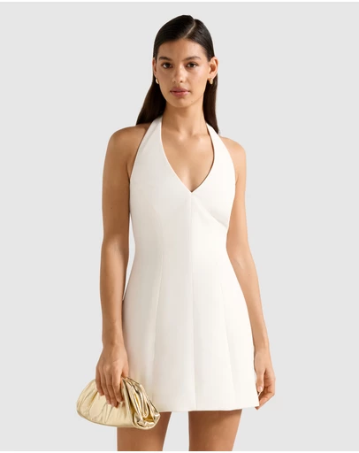 Forever New - Riley Structured Halter Neck Mini Dress