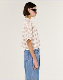 Staple the Label - Eamon Knit Polo Tee