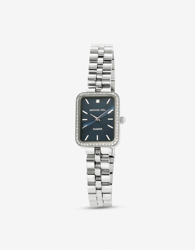 Michael Hill - Women's 0.20 Carat TW Diamond Bezel Watch in Stainless Steel
